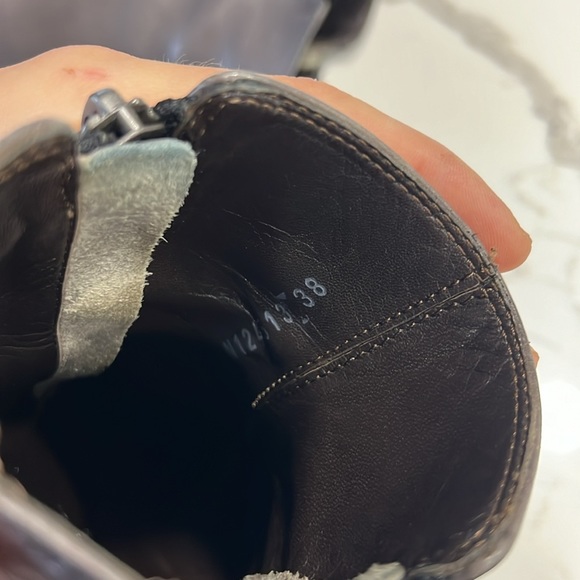 AGL Gray Double Zipper Low Heel Booties Size 8 - Picture 5 of 9